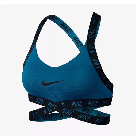 Nike Blue and Black Racerback Sports Bra - Picture 2 of 8